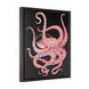 Red Octopus Vertical Framed Premium Gallery Wrap Canvas 16 × 20