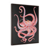 Red Octopus Vertical Framed Premium Gallery Wrap Canvas 24 × 30