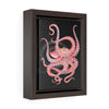 Red Octopus Vertical Framed Premium Gallery Wrap Canvas 5 × 7