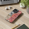 Red Octopus Vintage Beige Map Compass Art Case Mate Tough Phone Cases