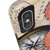 Red Octopus Vintage Beige Map Compass Art Case Mate Tough Phone Cases