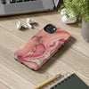 Red Octopus Vintage Beige Map Compass Art Case Mate Tough Phone Cases