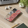 Red Octopus Vintage Beige Map Compass Art Case Mate Tough Phone Cases