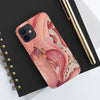 Red Octopus Vintage Beige Map Compass Art Case Mate Tough Phone Cases