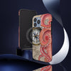 Red Octopus Vintage Beige Map Compass Art Case Mate Tough Phone Cases