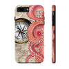 Red Octopus Vintage Beige Map Compass Art Case Mate Tough Phone Cases Iphone 7 Plus 8