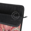 Red Octopus Vintage Beige Map Compass Art Laptop Sleeve