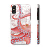 Red Octopus Vintage Map Case Mate Tough Phone Cases Iphone X