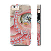 Red Octopus Vintage Map Compass Case Mate Tough Phone Cases Iphone 5/5S/5Se