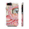Red Octopus Vintage Map Compass Case Mate Tough Phone Cases Iphone 7 8