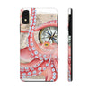 Red Octopus Vintage Map Compass Case Mate Tough Phone Cases Iphone Xr