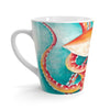 Red Octopus Watercolor Art I Latte Mug Mug