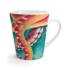 Red Octopus Watercolor Art Iii Latte Mug 12Oz Mug