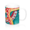 Red Octopus Watercolor Iii Art Mug 11Oz