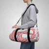 Red Octopus Watercolor Off White Duffle Bag Bags
