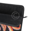 Red Octopus Watercolor On Black Art Laptop Sleeve