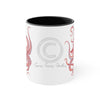 Red Octopus Watercolor On White Art Accent Coffee Mug 11Oz Black /