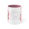 Red Octopus Watercolor On White Art Accent Coffee Mug 11Oz Pink /
