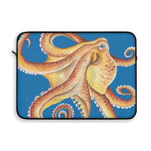 Red Orange Octopus Blue Laptop Sleeve 15