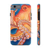 Red Orange Octopus On Blue Watercolor Ink Art Case Mate Tough Phone Cases Iphone 6/6S