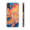 Red Orange Octopus On Blue Watercolor Ink Art Case Mate Tough Phone Cases Iphone X