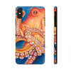 Red Orange Octopus On Blue Watercolor Ink Art Case Mate Tough Phone Cases Iphone Xs Max
