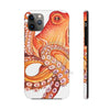Red Orange Octopus On White Watercolor Ink Art Case Mate Tough Phone Cases Iphone 11 Pro Max