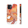 Red Orange Octopus On White Watercolor Ink Art Case Mate Tough Phone Cases Iphone 12 Mini
