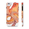 Red Orange Octopus On White Watercolor Ink Art Case Mate Tough Phone Cases Iphone 6/6S Plus