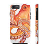 Red Orange Octopus On White Watercolor Ink Art Case Mate Tough Phone Cases Iphone 7 8