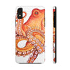Red Orange Octopus On White Watercolor Ink Art Case Mate Tough Phone Cases Iphone Xr