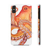Red Orange Octopus On White Watercolor Ink Art Case Mate Tough Phone Cases Iphone Xs Max