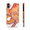 Red Orange Octopus On White Watercolor Ink Art Case Mate Tough Phone Cases Iphone Xs Max
