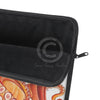 Red Orange Octopus On White Watercolor Ink Art Laptop Sleeve