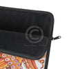 Red Orange Octopus On White Watercolor Ink Art Laptop Sleeve