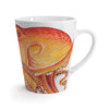 Red Orange Octopus On White Watercolor Ink Art Latte Mug Mug