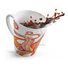 Red Orange Octopus On White Watercolor Ink Art Latte Mug Mug