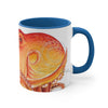 Red Orange Octopus Watercolor Accent Coffee Mug 11Oz