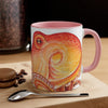 Red Orange Octopus Watercolor Accent Coffee Mug 11Oz