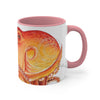 Red Orange Octopus Watercolor Accent Coffee Mug 11Oz