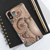 Red Pacific Octopus Tentacles Grey Watercolor Case Mate Tough Phone Cases