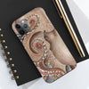 Red Pacific Octopus Tentacles Grey Watercolor Case Mate Tough Phone Cases
