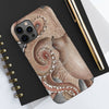 Red Pacific Octopus Tentacles Grey Watercolor Case Mate Tough Phone Cases