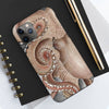 Red Pacific Octopus Tentacles Grey Watercolor Case Mate Tough Phone Cases