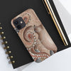 Red Pacific Octopus Tentacles Grey Watercolor Case Mate Tough Phone Cases