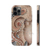 Red Pacific Octopus Tentacles Grey Watercolor Case Mate Tough Phone Cases Iphone 12 Pro