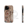 Red Pacific Octopus Tentacles Grey Watercolor Case Mate Tough Phone Cases Iphone 13 Mini
