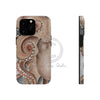 Red Pacific Octopus Tentacles Grey Watercolor Case Mate Tough Phone Cases Iphone 13 Pro