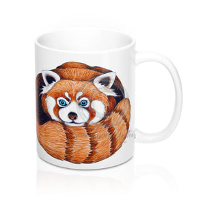 Red Panda Bear Ink Art Mug 11Oz