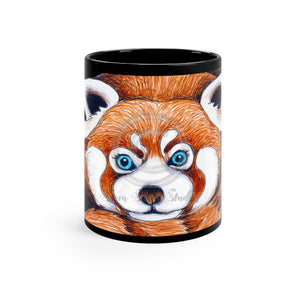 Red Panda Black Mug 11Oz Mug